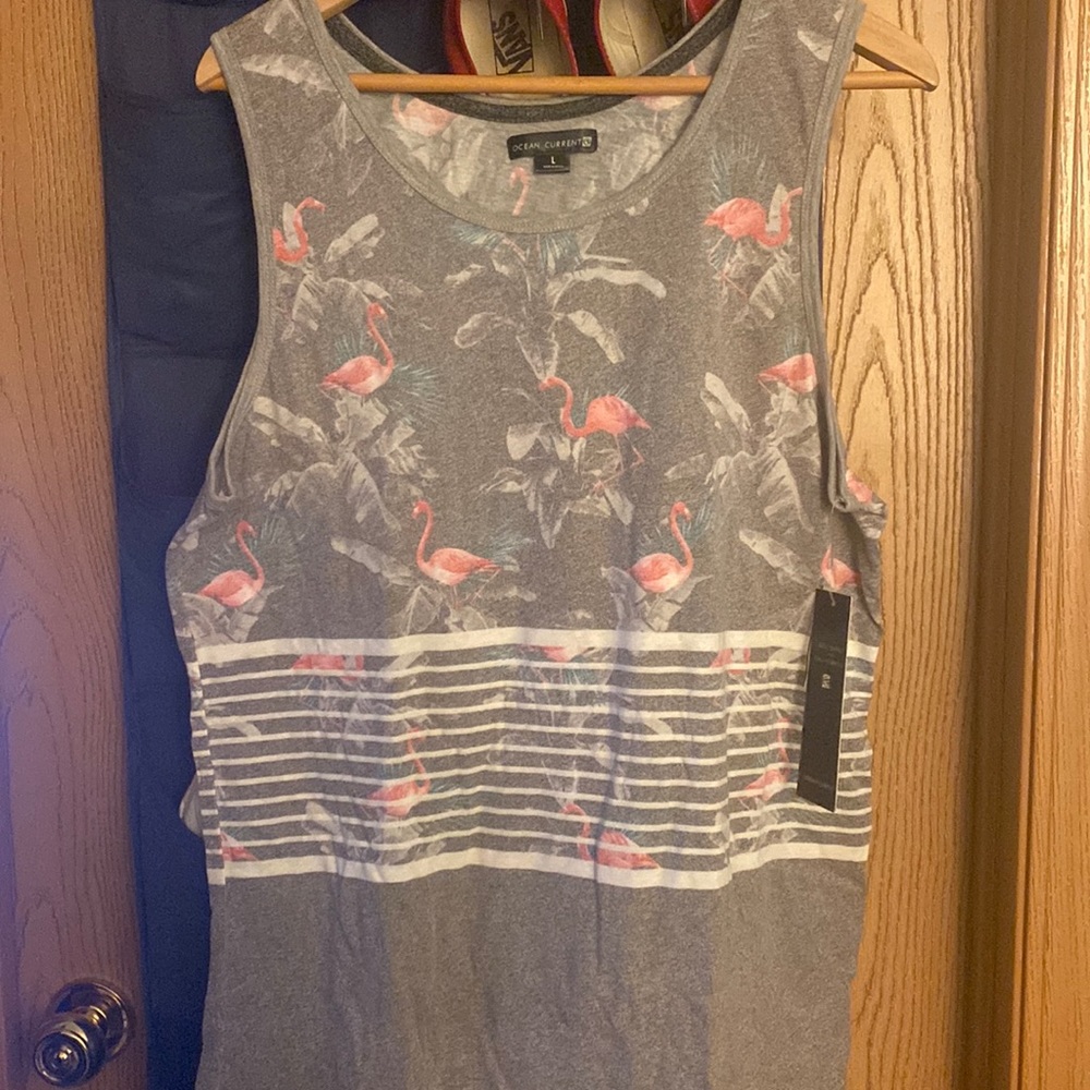 NWT Mens flamingo tank top